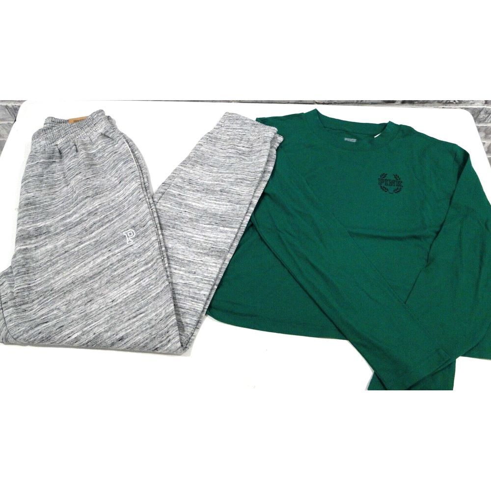 Victoria's Secret Pink‎ Campus Crop Top  + High Waist Campus Jogger Small